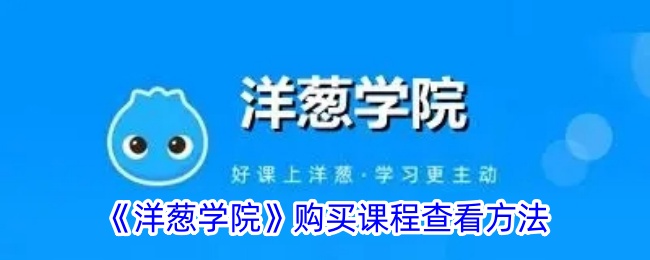 《如何查看洋葱学院课程购买情况》