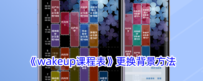 《wakeup课程表》背景更换方法
