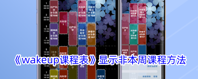 《wakeup课程表》显示非当前周课程的方法