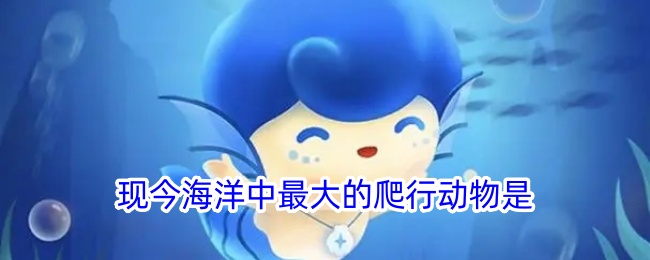 现今海洋最大爬行动物