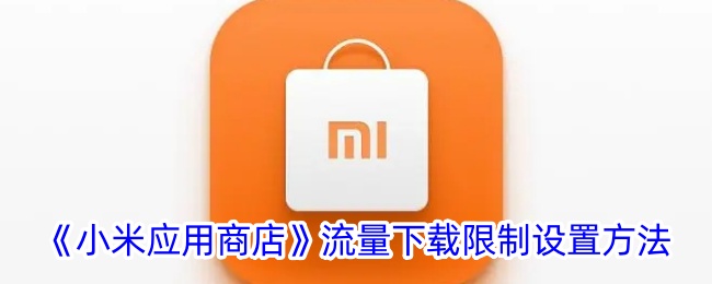 《小米应用商店》流量下载限制设置指南
