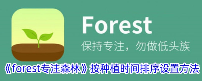 《forest按种植时间排序设置方法》