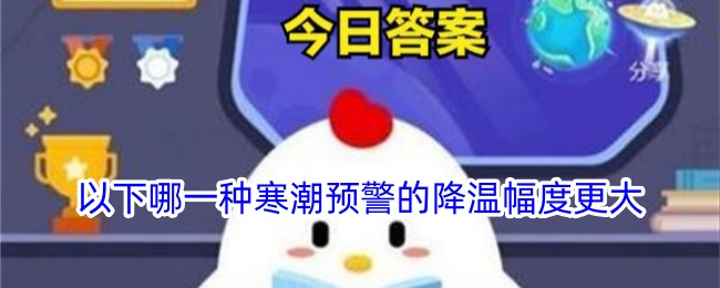 哪种寒潮预警的降温幅度更大