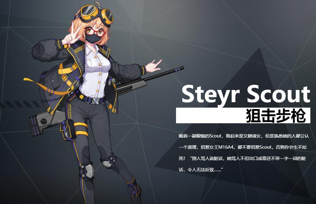 《银翼计划》狙击步枪SteyrScout角色介绍