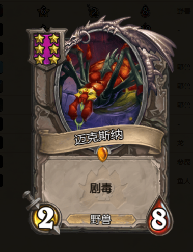 《炉石传说：酒馆战棋》迈克斯纳介绍