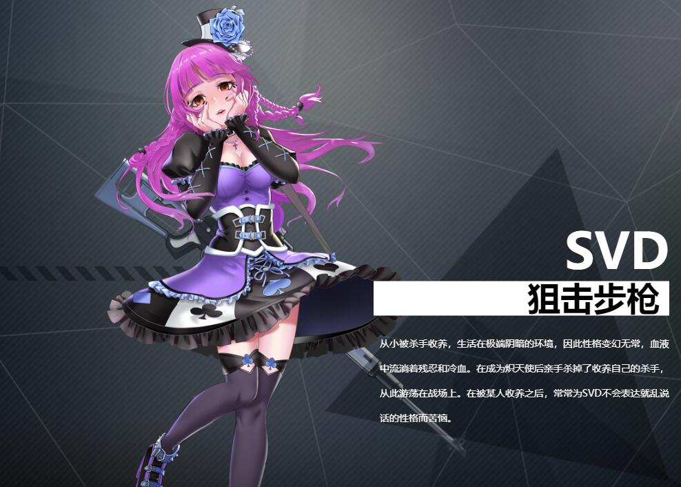 《银翼计划》狙击步枪SVD角色介绍